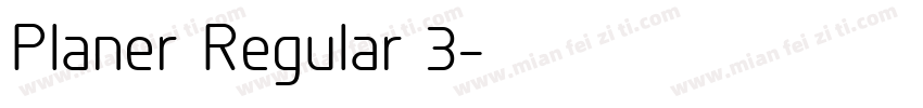 Planer Regular 3字体转换